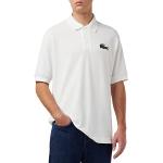 Polos brodés Lacoste blancs Taille 3 XL look fashion 