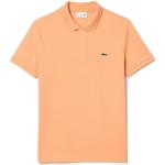 Polos brodés Lacoste orange Taille XL look fashion pour homme en promo 
