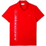 T-shirts basiques Lacoste rouges bio Taille XXL look fashion pour homme 