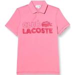 Polos Lacoste roses bio Taille L look fashion pour homme 