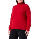 Pullovers Lacoste rouges look fashion pour femme 