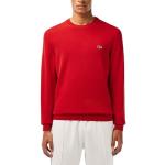 Pullovers Lacoste rouges en jersey bio à col rond Taille S look fashion pour homme 