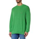 Pullovers Lacoste verts bio à col rond Taille XL look casual pour homme en promo 