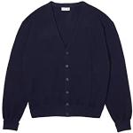 Pullovers Lacoste bleu marine bio à col en V Taille XL classiques pour homme 