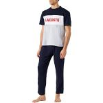 Pyjamas Lacoste argentés Taille L look color block pour homme en promo 