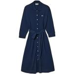Robes manches trois quart Lacoste bleu nuit à manches trois-quart Taille XL look casual pour femme 
