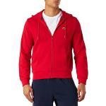 Vestes zippées Lacoste rouges en jersey bio Taille 5 XL look fashion pour homme en promo 