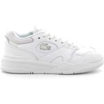 Chaussures Lacoste blanches en cuir Pointure 41 look casual pour homme 