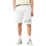 Lacoste Short pour homme GH5638 Drawcord Light French Terry Club, Blanc (001), XS