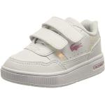 Chaussures de sport Lacoste blanches en fil filet légères Pointure 34,5 look fashion pour enfant 