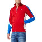 Sweats Lacoste Classic rouges Taille XL look sportif pour homme en promo 