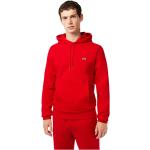 Sweats Lacoste rouges en jersey bio à capuche Taille XL classiques pour homme 