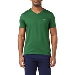 T-shirts col V Lacoste verts en jersey à manches courtes à col en V Taille 5 XL look fashion pour homme 
