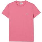 T-shirts Lacoste roses en coton à manches courtes lavable en machine à manches courtes Taille S look casual pour homme en promo 