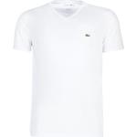 T-shirts Lacoste blancs Taille S pour homme en promo 