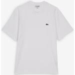 T-shirts Lacoste Classic blancs Taille M pour homme 