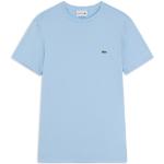 T-shirts Lacoste Classic bleu ciel Taille XL pour homme 