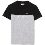T-shirts à manches courtes Lacoste gris en jersey enfant bio look fashion en promo 