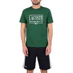 T-shirts Lacoste vert sapin en jersey à manches courtes à manches courtes Taille XL look fashion pour homme 