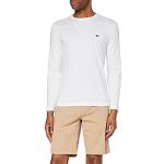 T-shirts basiques Lacoste blancs à logo à col rond Taille XL look fashion pour homme 