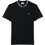 T-shirts basiques Lacoste noirs bio éco-responsable Taille L look sportif 