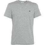 T-shirts col rond Lacoste gris en coton à col rond Taille XS classiques pour homme 