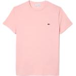 T-shirts Lacoste roses Taille XS look casual pour homme 