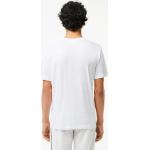 T-shirts à imprimés Lacoste blancs à logo en jersey Taille XL classiques pour homme 
