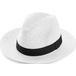 Chapeaux Fedora Fawler blancs en paille pour homme 