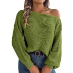 Ladies Hollow Out Sweater Solid Color Casual Cut Out One Line Neck Off Shoulder Long Sleeve Pullover Sweater Pullover Blouse Autumn Clothes B-155
