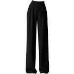 Pantalons taille haute Clode noirs en fil filet Taille S plus size look casual pour femme 