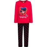 Ladybug Ensemble de Pyjama à Manches Longues sous Licence Officielle pour Enfants et Filles (4 Ans, Rouge)