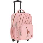 Valises trolley & valises roulettes Lässig roses avec poches extérieures look fashion pour enfant 