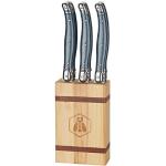 LAGUIOLE - Block of 6 Table Knives - Pine Wood Blo