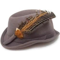 Laine Fedora Hat Vintage Chapeaux Femmes, Chapeau Femmes Petit Moyen, Laine Gris Fedora
