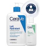 Gels moussants CeraVe hypoallergéniques non comédogènes sans parfum 88 ml anti sébum hydratants pour peaux mixtes 