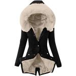 Vestes de ski Superdry beiges en cuir synthétique imperméables coupe-vents respirantes à capuche Taille S plus size look gothique pour femme 
