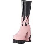 Low boots Lamoda violettes à talons chunky Pointure 39 look casual pour femme 