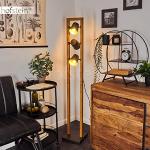Lampadaires en bois Hofstein dorés en métal smart home scandinaves 