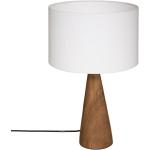 Lampe Aina , bois et blanc H46 cm