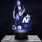 Lampe de chevet - Veilleuse Tactile JR Neymar 2022 Lampe 3D LED illusion, Idée cadeau Noël anniversaire garçon et fille Lampe de nuit chambre d'enfant ou adulte TOP