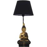 Lampes de table DRW dorées en résine à motif Bouddha 