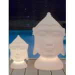 Lampes extérieures blanches à motif Bouddha 