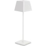 Lampes de table blanches en aluminium modernes 