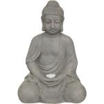 Lampes gris ardoise à motif Bouddha 