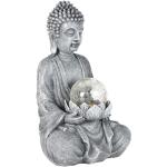 Lampes Paris Prix grises en résine à motif Bouddha en promo 
