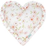 Coussins en forme de coeur roses en coton pour enfant 