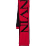 Écharpes à mailles de créateur Lanvin rouge coquelicot à motif fleurs Tailles uniques en promo 