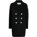 Manteaux en laine de créateur Lanvin noirs à manches longues Taille M pour femme 