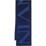 Écharpes jacquard de créateur Lanvin bleu marine à logo Tailles uniques pour femme 
